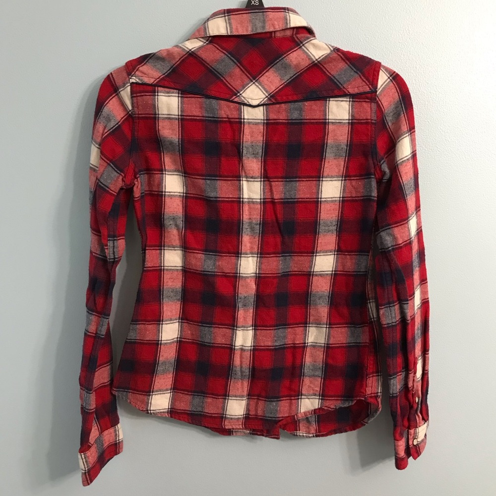 XS Flannel Button Up LS Flannel Shirt - Picture 2 of 2
